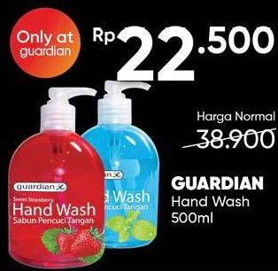 Promo Harga GUARDIAN Hand Wash 500 ml - Guardian