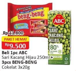 Promo Harga ABC Sari Kacang Hijau/Beng-Beng Wafer  - Alfamart