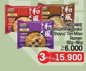 Promo Harga Indomie Japanese Ramen Takoyaki, Shoyu, Tori Miso 86 gr - LotteMart