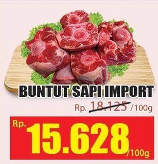 Promo Harga Oxtail Sapi Import per 100 gr - Hari Hari