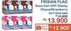 Promo Harga FRISIAN FLAG Susu UHT Milky Zuzhu Zazha Chocolate, Strawberry per 6 tpk 115 ml - Indomaret