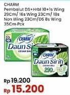 Promo Harga Charm Daun Sirih + Herbal Wing 29cm, Wing 23cm, Non Wing 23cm, Wing 35cm 8 pcs - Indomaret