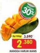 Promo Harga Mangga Harum Manis per 100 gr - Superindo