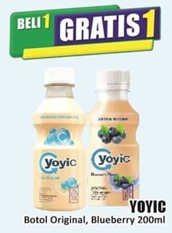 Promo Harga Yoyic Probiotic Fermented Milk Drink Original, Blueberry 130 ml - Hari Hari