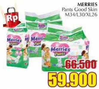 Promo Harga MERRIES Pants Good Skin M34, L30, XL26  - Giant