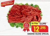 Promo Harga Daging Giling Sapi Spesial per 100 gr - Superindo