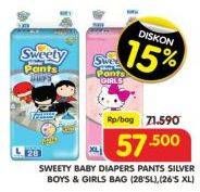 Promo Harga Sweety Silver Pants Boys / Girls L28, XL26  - Superindo