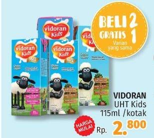 Promo Harga VIDORAN Xmart UHT 115 ml - LotteMart