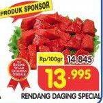 Promo Harga Daging Rendang Sapi Spesial per 100 gr - Superindo