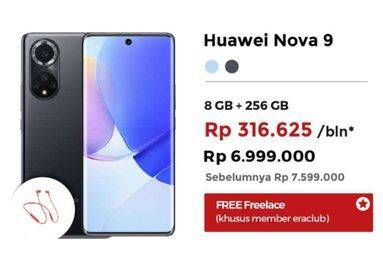 Promo Harga HUAWEI Nova 9 Smartphone 8 GB + 256 GB  - Erafone