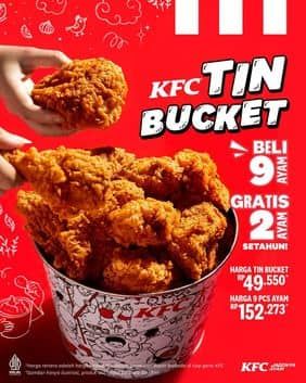 Promo Harga Tin Bucket  - KFC
