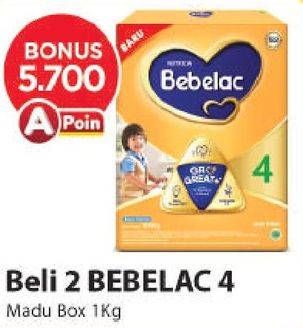 Promo Harga BEBELAC 4 Susu Pertumbuhan Madu 1000 gr - Alfamart