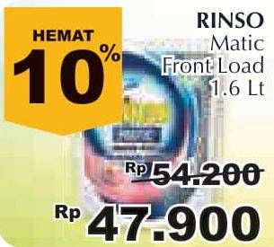 Promo Harga RINSO Detergent Matic Liquid Front Load 1600 ml - Giant