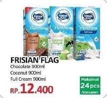 Promo Harga FRISIAN FLAG Susu UHT Purefarm Full Cream, Coconut Delight, Swiss Chocolate 900 ml - Yogya