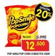 Promo Harga Pop Smile Popcorn Cheddar Cheese 45 gr - Superindo