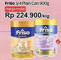 Promo Harga FRISO Gold 3/4 Susu Pertumbuhan Plain 900 gr - Carrefour