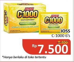 Promo Harga JOSS C1000 Health Supplement 6 sachet - Alfamidi