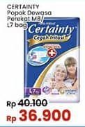 Promo Harga Certainty Adult Diapers L7, M8 7 pcs - Indomaret