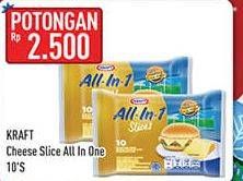 Promo Harga KRAFT All In 1 Slices 167 gr - Hypermart