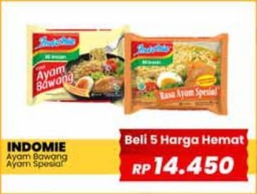 Promo Harga Indomie Mi Kuah Ayam Bawang, Ayam Spesial 69 gr - Yogya