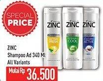 Promo Harga ZINC Shampoo All Variants 340 ml - Hypermart
