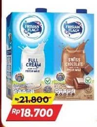 Promo Harga Frisian Flag Susu UHT Purefarm Swiss Chocolate, Full Cream 946 ml - Alfamart