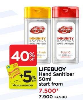 Promo Harga Lifebuoy Hand Sanitizer 50 ml - Watsons