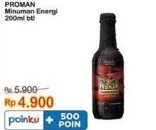 Promo Harga Proman Minuman Energi 200 ml - Indomaret