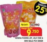 Promo Harga Kosena Jelly Jelly Star, Mini Balls, Puding Joy 500 gr - Superindo