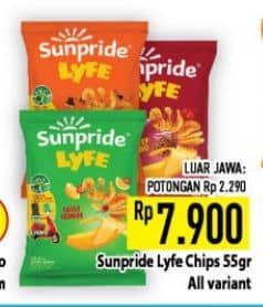 Promo Harga Sunpride Lyfe Cavendish Banana Chips All Variants 55 gr - Hypermart