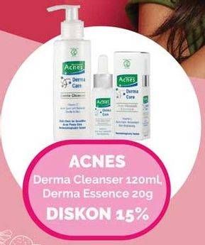Promo Harga ACNES Derma Cleanser 120g / Derma Essence 20ml  - Yogya