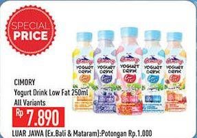 Promo Harga CIMORY Yogurt Drink Low Fat All Variants 250 ml - Hypermart