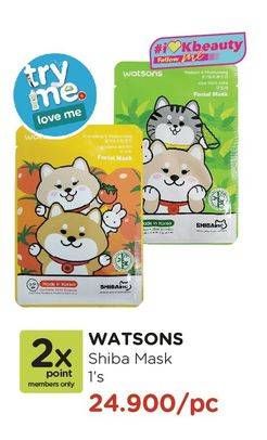 Promo Harga WATSONS Shibainc Facial Mask  - Watsons