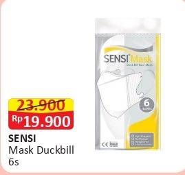 Promo Harga SENSI Mask Duckbill 6 pcs - Alfamart