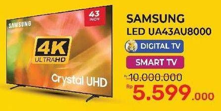 Promo Harga SAMSUNG UA43AU8000K UHD 4K TV  - Yogya