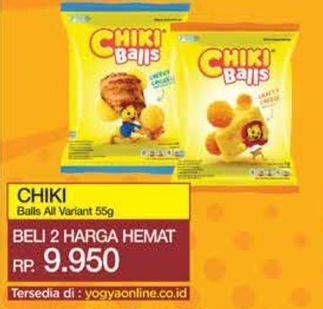 Promo Harga Chiki Balls Chicken Snack All Variants 60 gr - Yogya