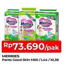 Promo Harga Merries Pants Good Skin L44, M50, XL38 38 pcs - TIP TOP