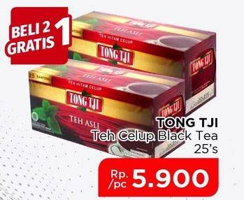 Promo Harga Tong Tji Teh Celup Original Tea Tanpa Amplop per 25 pcs 2 gr - Lotte Grosir