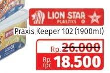 Promo Harga Lion Star Praxis Keeper 102 KP-8 1900 ml - Lotte Grosir