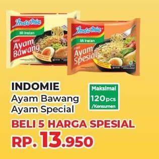 Promo Harga Indomie Mi Kuah Ayam Bawang, Ayam Spesial 69 gr - Yogya