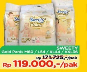 Promo Harga Sweety Gold Pants M60, L54, XL44, XXL36  - TIP TOP