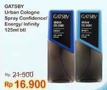 Promo Harga GATSBY Urban Cologne Confidence, Energy, Infinity 125 ml - Indomaret