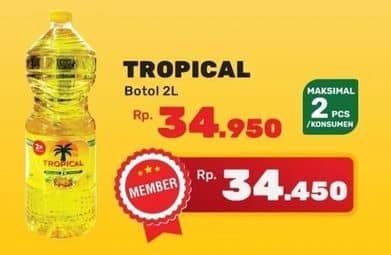 Promo Harga Tropical Minyak Goreng 2000 ml - Yogya