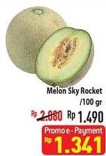 Promo Harga Melon Sky Rocket per 100 gr - Hypermart