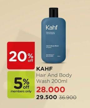 Promo Harga KAHF Hair & Body Wash 200 ml - Watsons