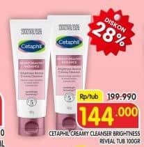 Promo Harga Cetaphil Bright Healthy Radiance Creamy Cleanser 100 gr - Superindo