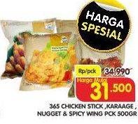 Promo Harga CHICKEN STICK, KARAAGE, NUGGET & SPICY WING PCK 500GR  - Superindo