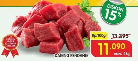 Promo Harga Daging Rendang Sapi per 100 gr - Superindo