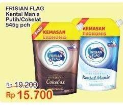 Promo Harga Frisian Flag Susu Kental Manis Cokelat, Putih 545 gr - Indomaret