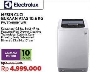 Promo Harga Electrolux EWT0H88H1WB | Mesin Cuci  - COURTS